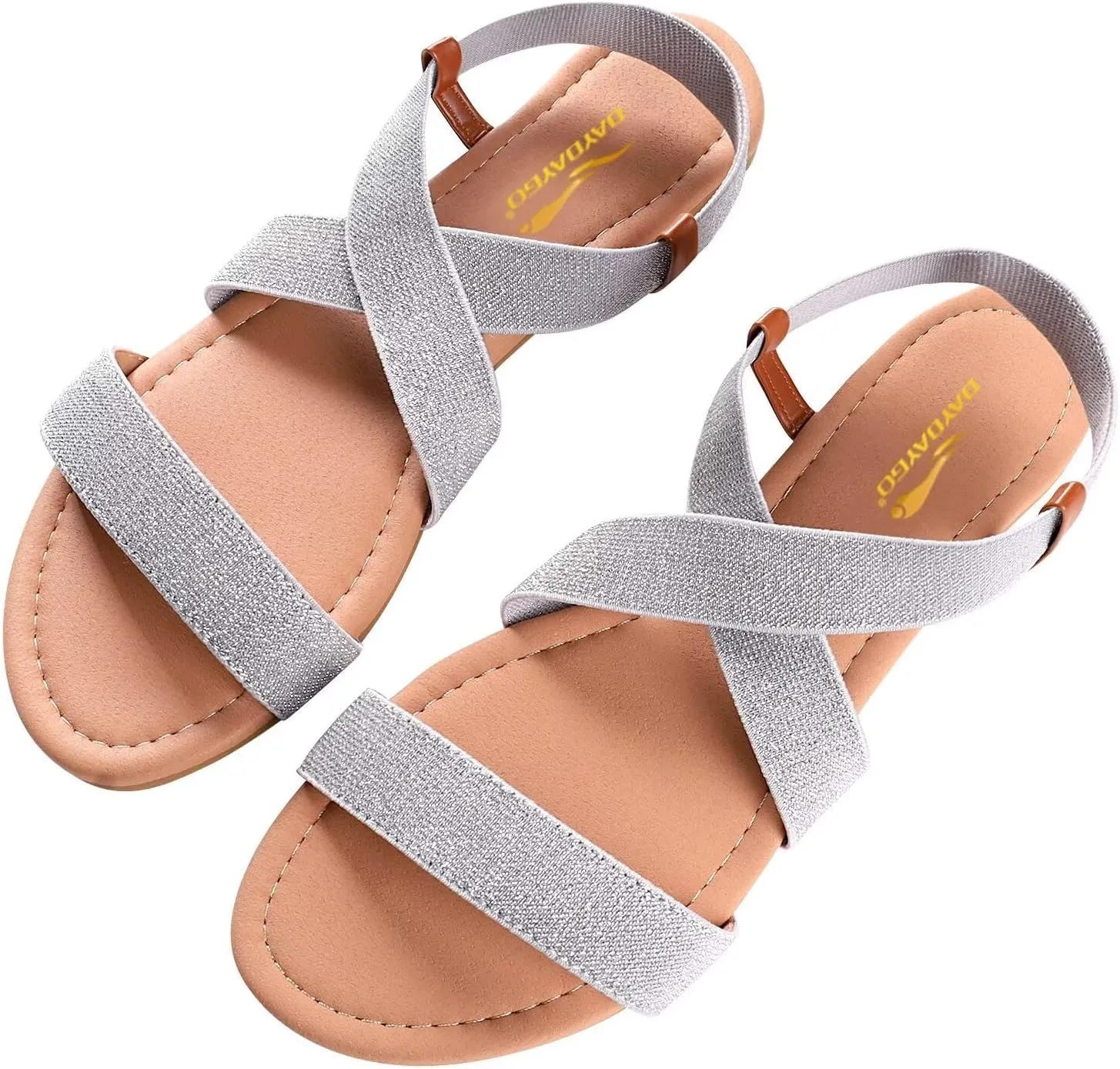 DAYDAYGO Women's Elastic Flat Sandals