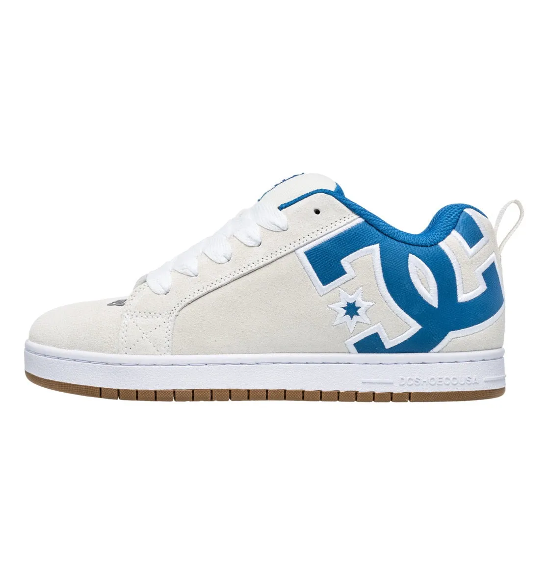 DC SHOES COURT GRAFFIK OFF WHITE GREY BLUE TRAINERS