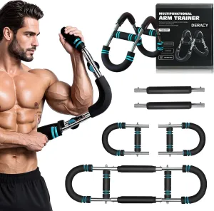 DERACY Twister Arm Trainer, Forearm Strengthener, Chest Workout Equipment, Adjustable Resistance Arm Exerciser, Portable Home Gym Fitness Equipment