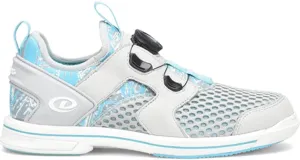 Dexter Womens Modern Bowling Shoes, Light Grey/Blue, 9 US
