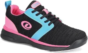 Dexter Womens Raquel LX Bowling Shoes (for Right or Left Handed Bowlers- Universal Slide Soles on Both Shoes) Bowling Shoes - Black/Blue/Pink Glow 5