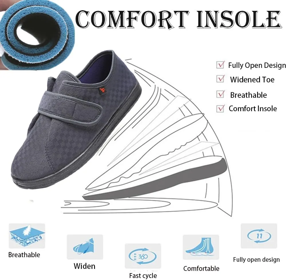 Diabetic Shoes for Edema Plantar Fasciitis Arthritis Swollen Feet Fattening and Widening Elderly Shoes Women