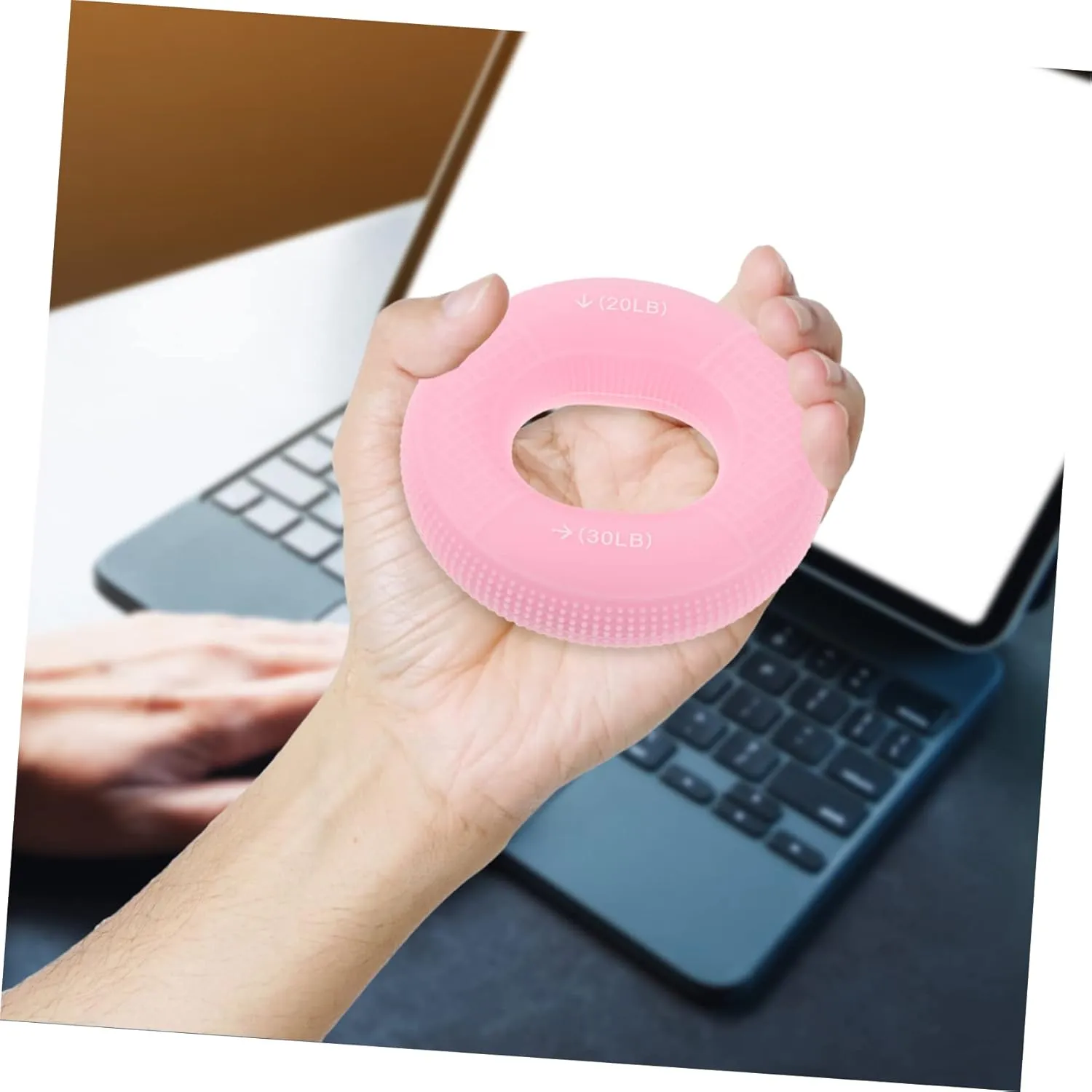 Didiseaon 3pcs Silicone Hand Exerciser for Strength Training Hand Grip Strengthener Ring for Women