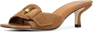 Donald Pliner Women’s Cherry Slide Heeled Sandal, 2.5” Kitten Heel Sandals for Women, Slip On Dress Shoes