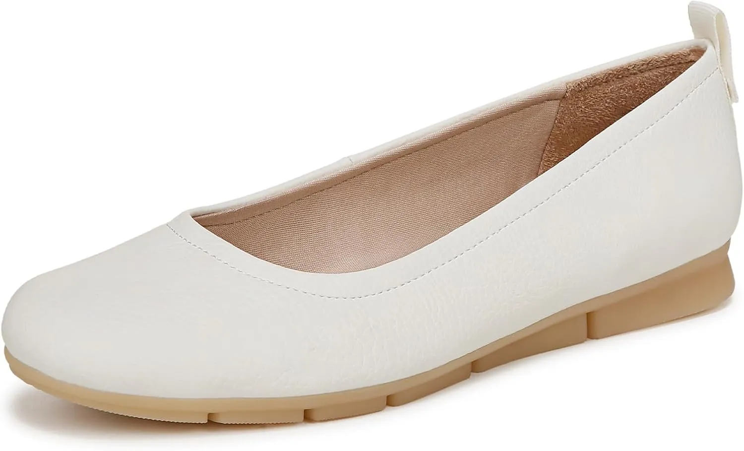 Dr. Scholl's Womens Timeless Ballet Flat Off White 8.5 M