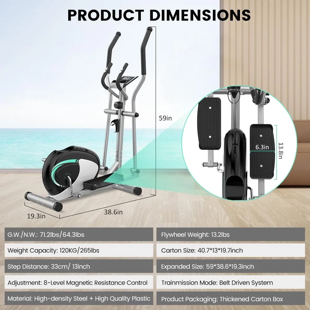 Dripex Elliptical Cross Trainer For Home