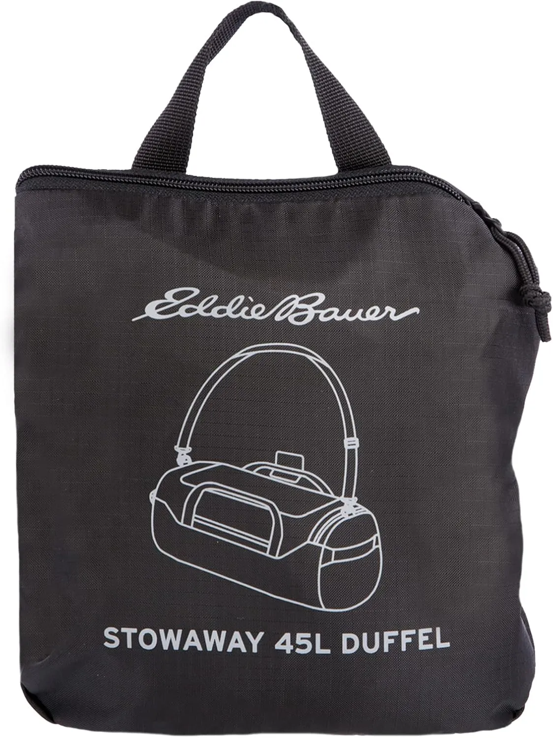 Eddie Bauer Stowaway Packable Duffel Bag | Travel | Foldable | Lightweight | Durable | Ripstop Polyester | 23" Length | 45L Capacity