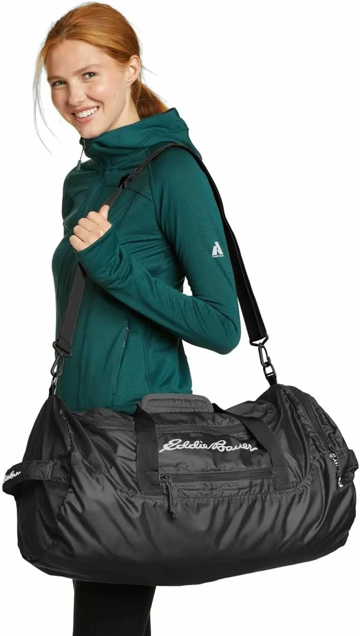 Eddie Bauer Stowaway Packable Duffel Bag | Travel | Foldable | Lightweight | Durable | Ripstop Polyester | 23" Length | 45L Capacity