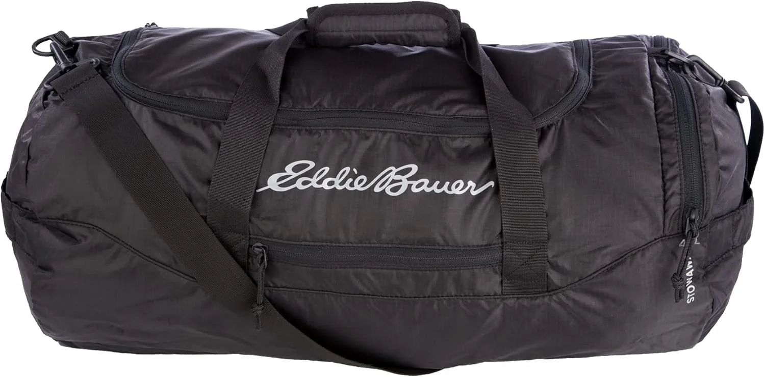 Eddie Bauer Stowaway Packable Duffel Bag | Travel | Foldable | Lightweight | Durable | Ripstop Polyester | 23" Length | 45L Capacity