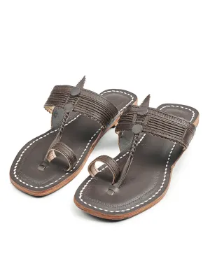 Elegant - Five Braids Women's Kolhapuri Chappal