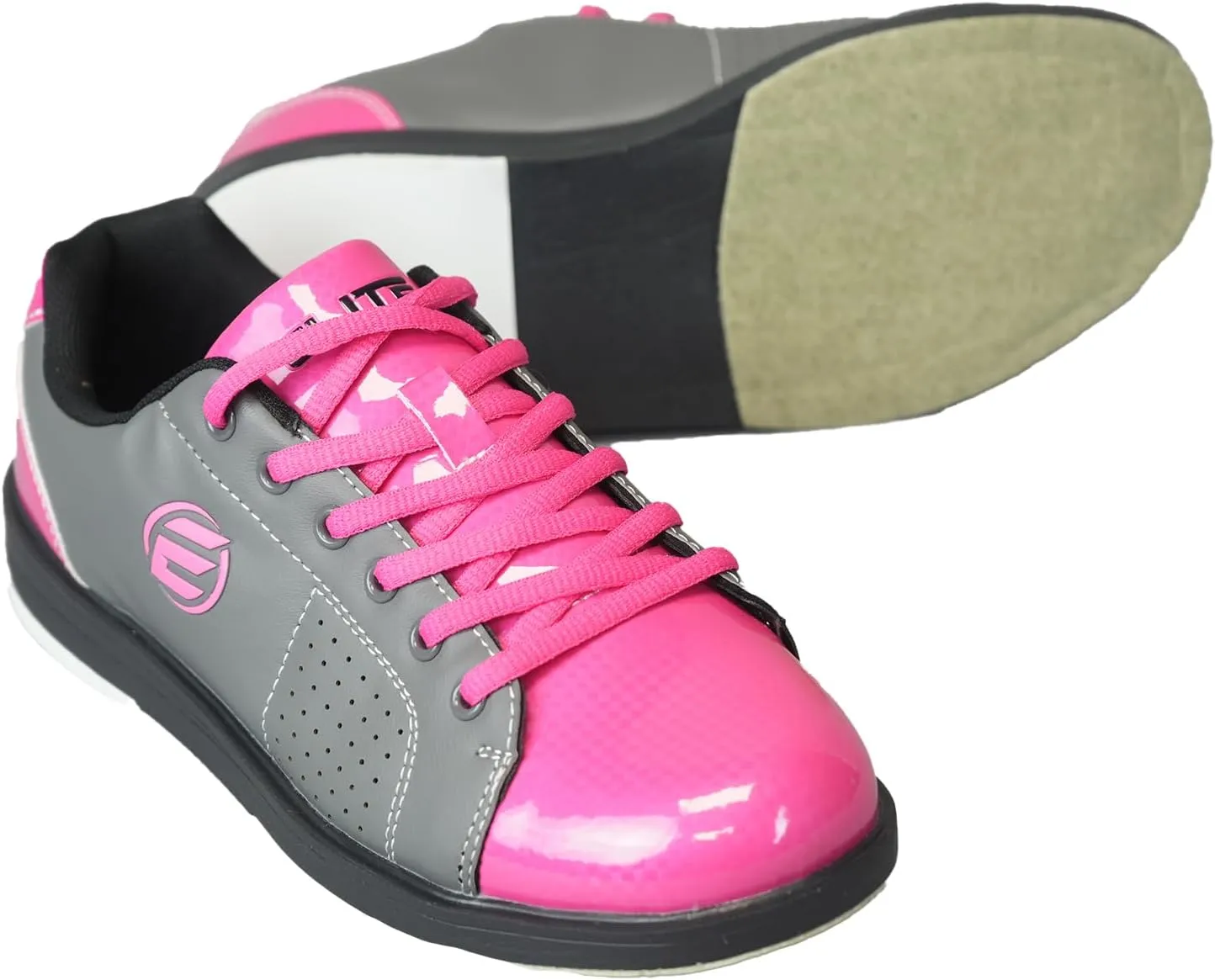 ELITE Women's Classic Bowling Shoes - Lightweight, Vibrant with Universal Slide Soles
