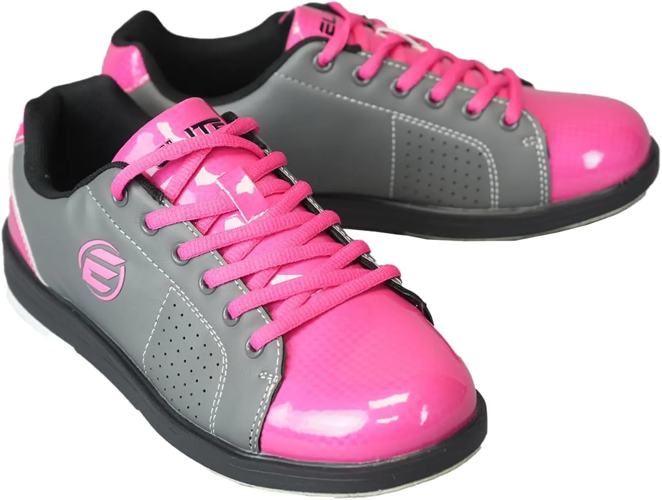 ELITE Women's Classic Bowling Shoes - Lightweight, Vibrant with Universal Slide Soles