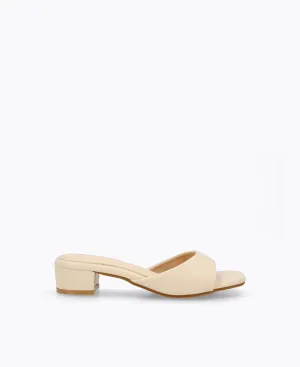 Evonne Heel Sandals - Beige