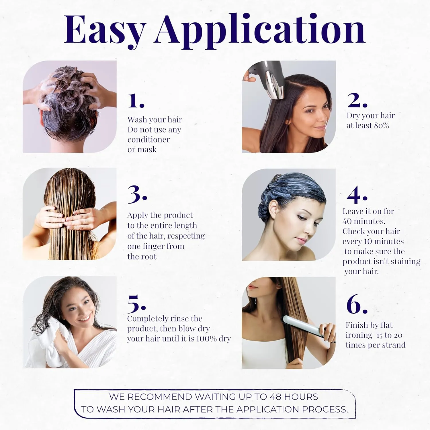 Expert Hair Botox Kit - Anti-Frizz, Thermo-Active, Natural Look - Keratin Treatment for Smoothing and Frizz Control, 3x 1kg/35.3 oz
