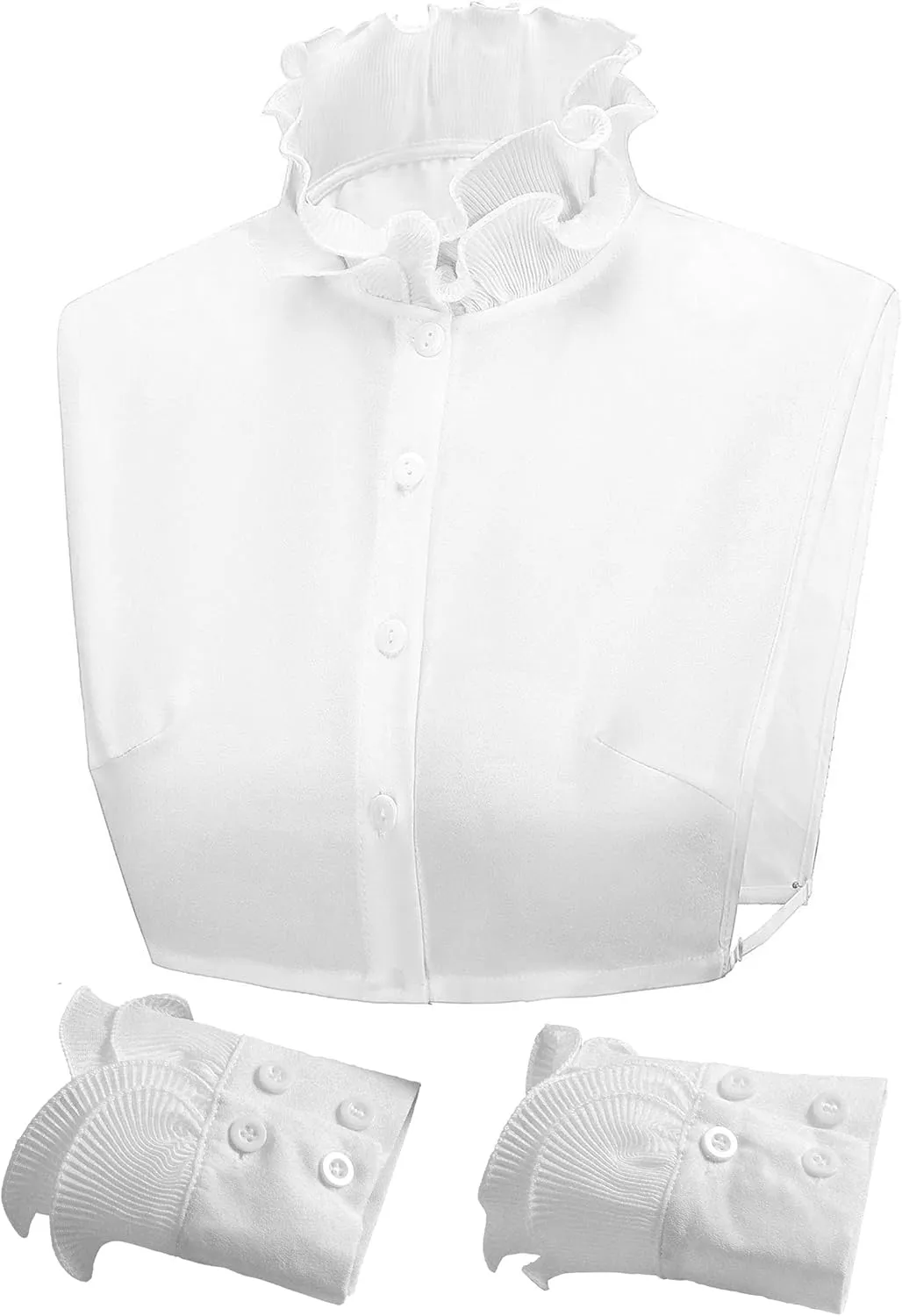 Fake Collar Shirt Versatile Accessories Victorian Chiffon Dickey Collar For Women