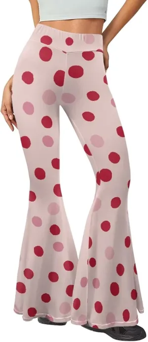 Fashion Classic Graphic Bell Bottom Pants Comfy Soft Slim Fit High Waist Flared Yoga Trousers