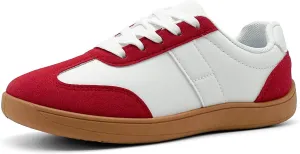 Fashion Sneakers for Women Men, Classic Casual Retro Trainer Shoes Low-Top Comfortable Breathable Walking Flat Tennis Shoes