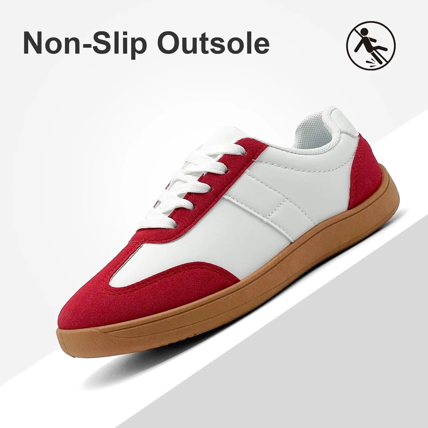Fashion Sneakers for Women Men, Classic Casual Retro Trainer Shoes Low-Top Comfortable Breathable Walking Flat Tennis Shoes