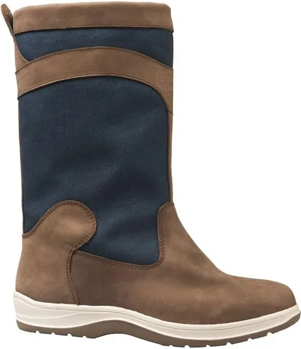 Fastnet Deck Sailing Boots Tan Navy Ds1005 - Unisex. Waterproof & Breathable - Flexible Force Lasting (strobel) Construction