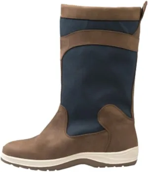 Fastnet Deck Sailing Boots Tan Navy Ds1005 - Unisex. Waterproof & Breathable - Flexible Force Lasting (strobel) Construction