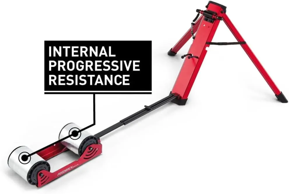 FEEDBACK SPORTS | Omnium Lightweight and Portable Bike Trainer | for 16” to 29” Wheels | Travel Bag Included