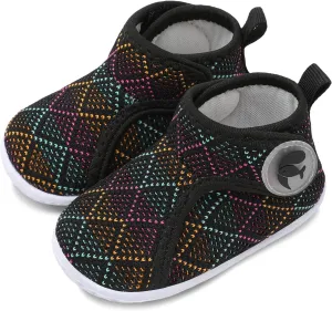 FEETCITY Lightweight Baby Sock Shoes Baby Walking Shoes Boys Girls Infant High-Top Shoe 12-18 Months