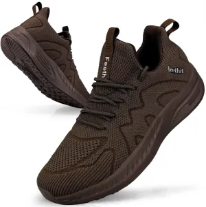 Feethit Mens Non Slip Walking Sneakers Lightweight Breathable Slip on Running Shoes Athletic Gym Tennis Shoes for Men