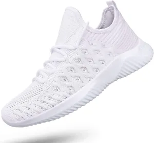 Feethit Womens Slip On Walking Shoes Non Slip Running Shoes Breathable Workout Shoes Lightweight Gym Sneakers