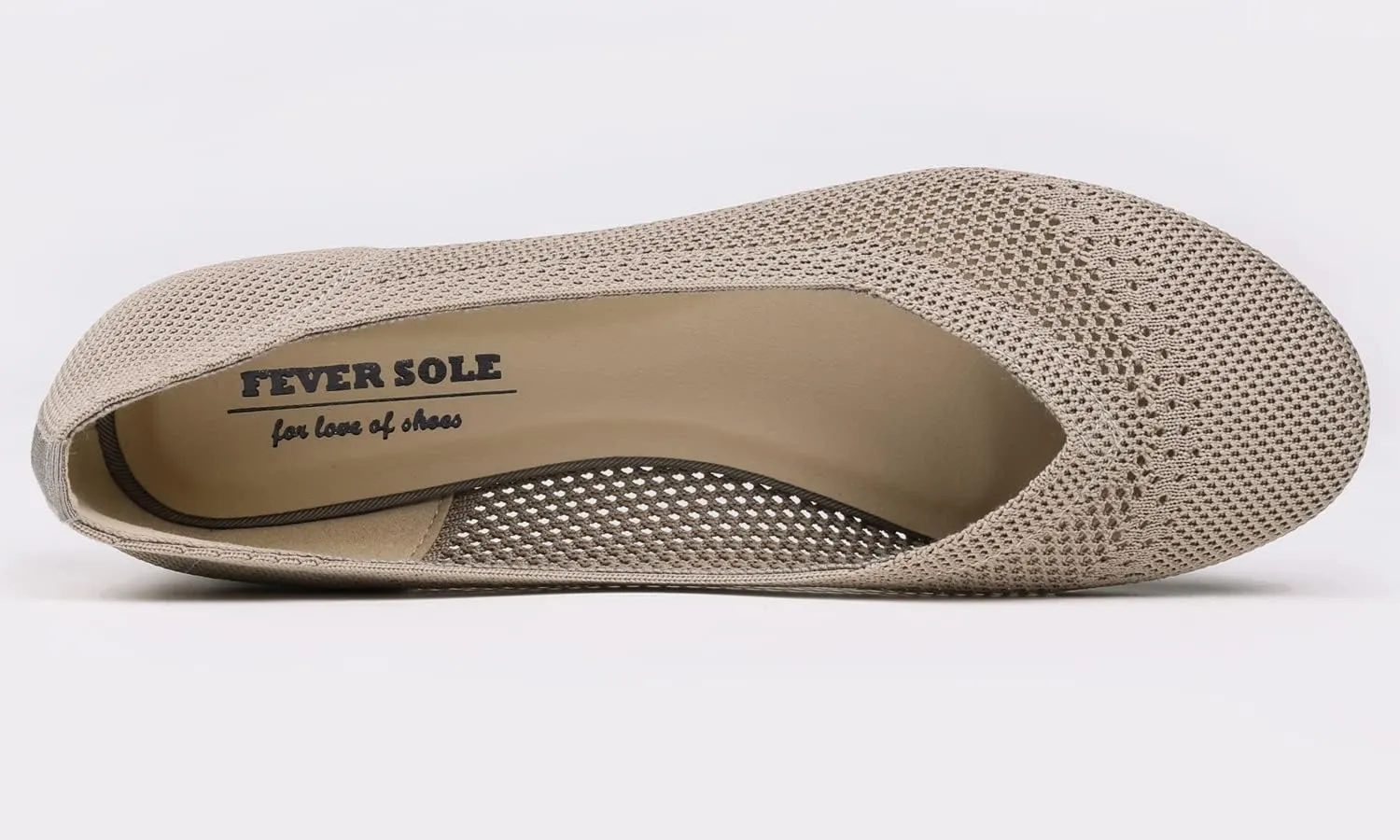 Feversole Women's Woven Fashion Breathable Knit Flat Shoes