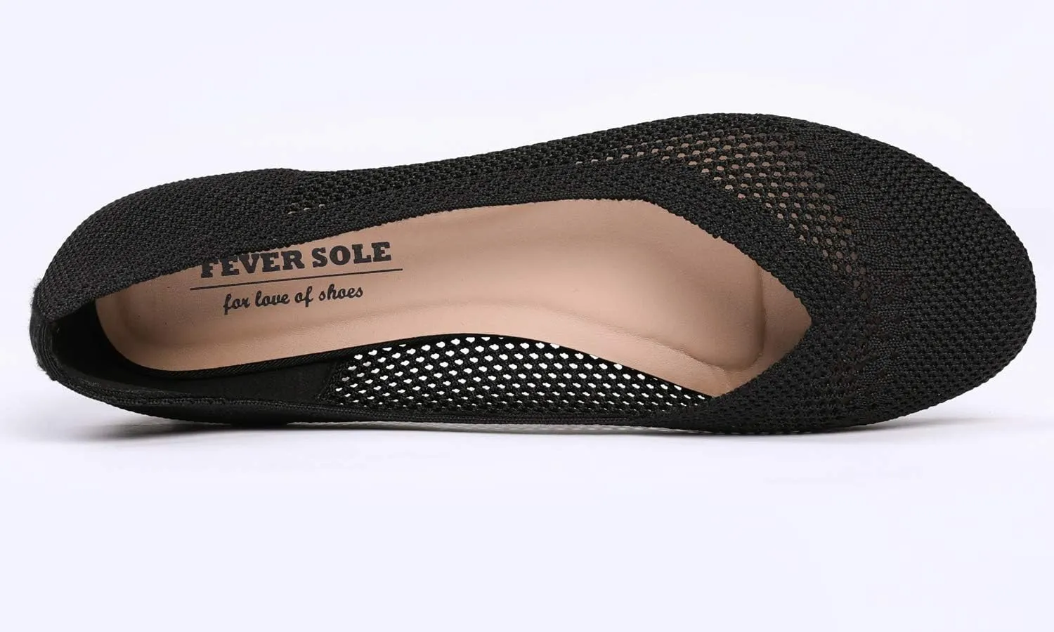 Feversole Women's Woven Fashion Breathable Knit Flat Shoes