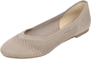 Feversole Women's Woven Fashion Breathable Knit Flat Shoes