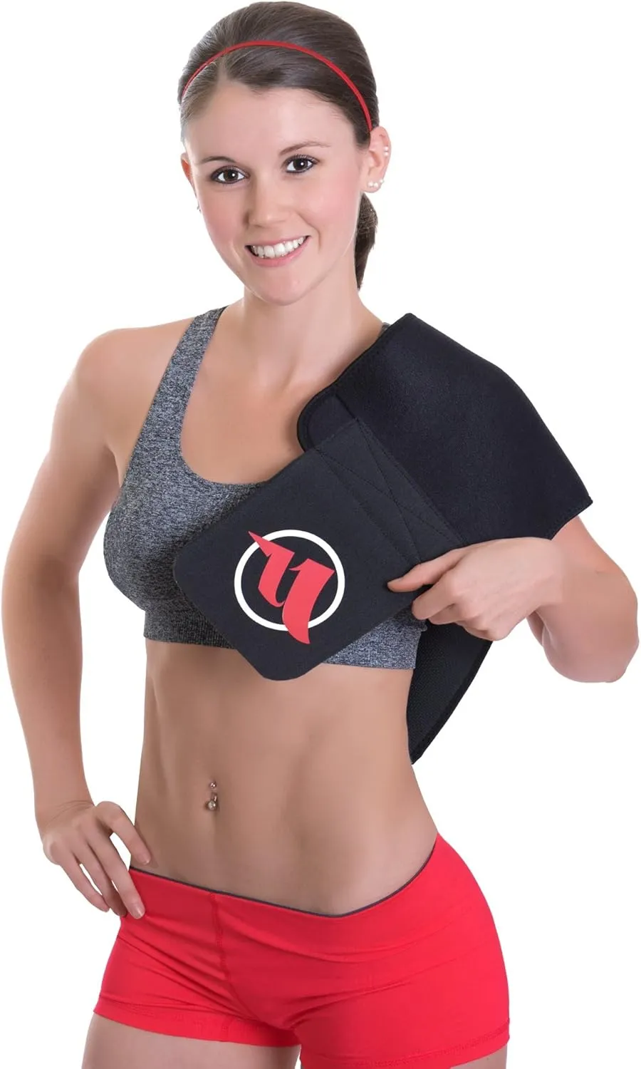 Fitru Waist Trimmer Sauna Ab Belt for Women & Men - Waist Trainer Stomach Wrap