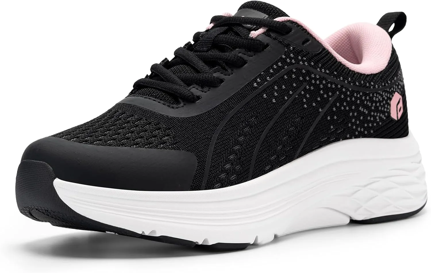 FitVille Women's Wide Walking Shoes Max Cushioning Lightweight Sneakers for Women Wide Width for Flat Foot Plantar Fasciitis Heel Pain Relief - Cloud Wanderer V16