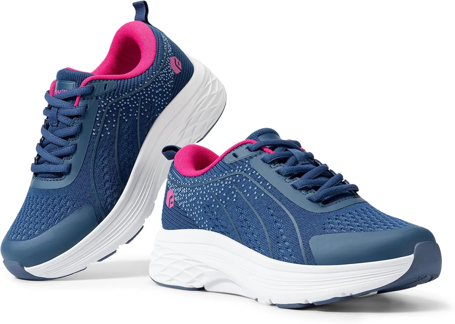 FitVille Women's Wide Walking Shoes Max Cushioning Lightweight Sneakers for Women Wide Width for Flat Foot Plantar Fasciitis Heel Pain Relief - Cloud Wanderer V16