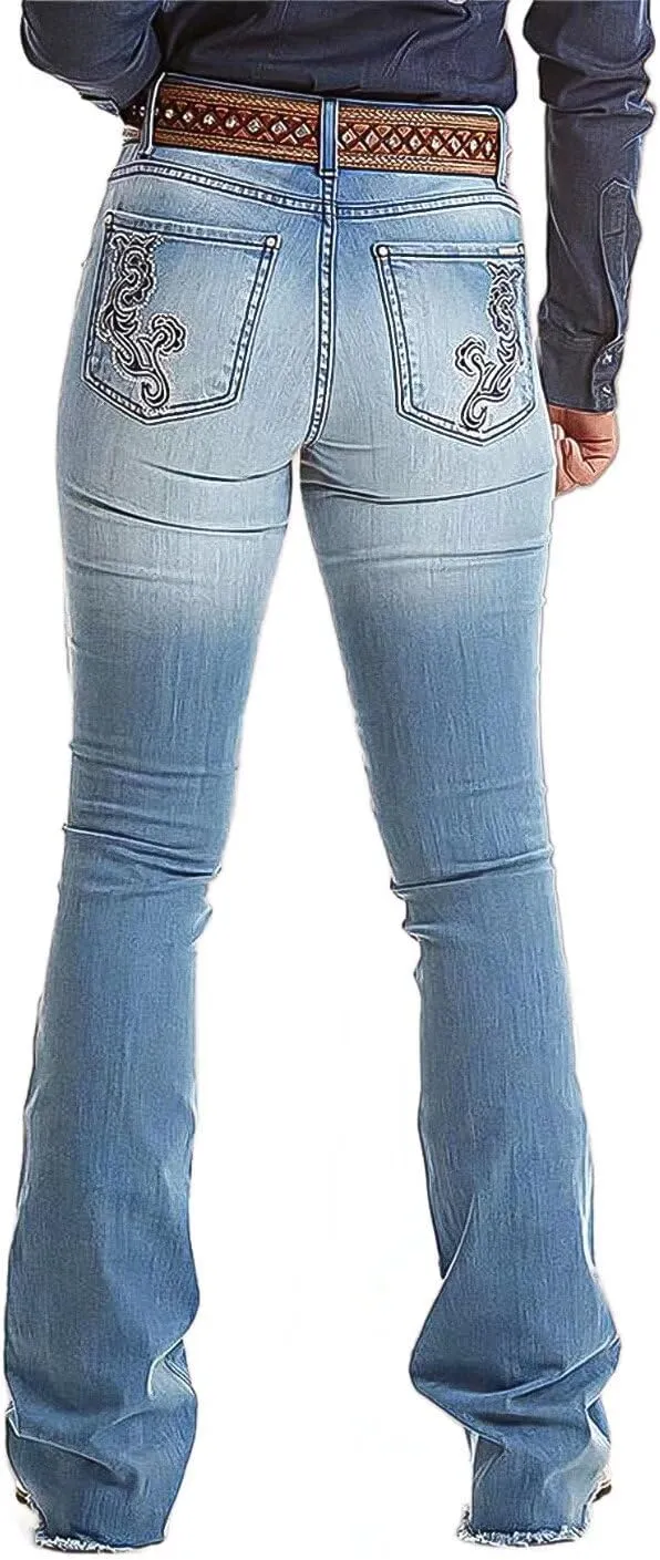 Flamingals Butt Lifting Bootcut Jeans Stretchy Casual Fall Winter Trendy Flare Leg Jeans for Women
