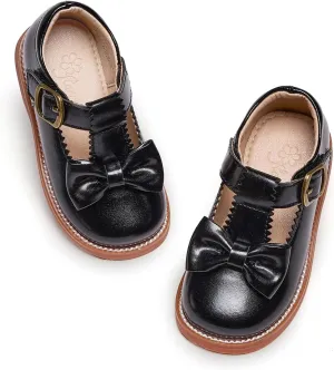 Flaryzone Toddler Little Girl Mary Jane School Uniform Oxfords Flat Dress Shoes