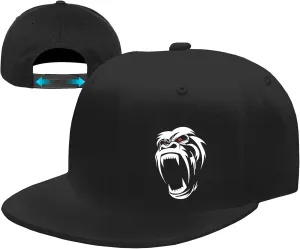 Flat Bill Hats for Men Black Snapback Hats for Men Adjustable Baseball Cap Fitted Cool Hip Hop Hat