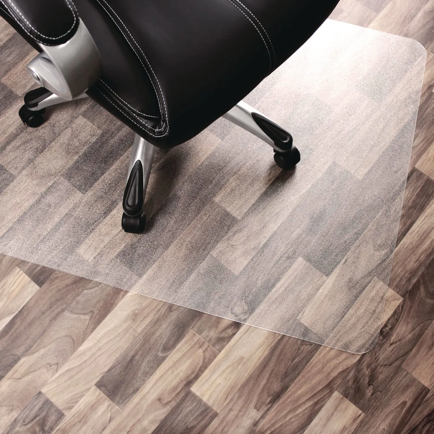 Floortex® Cleartex Unomat Anti-Slip Chair Mat for Hard Floors/Flat Pile Carpets, 35" w x 47" l, Clear