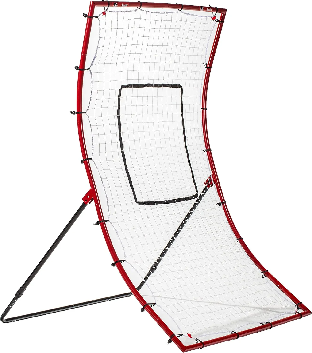 Franklin Sports Baseball Rebounders   Pitchback Nest - Pitch Return Trainer   Rebound Net with Attachable Pitching Target- All Angle Fielding Rebound Net for Grounders   Pop Flies