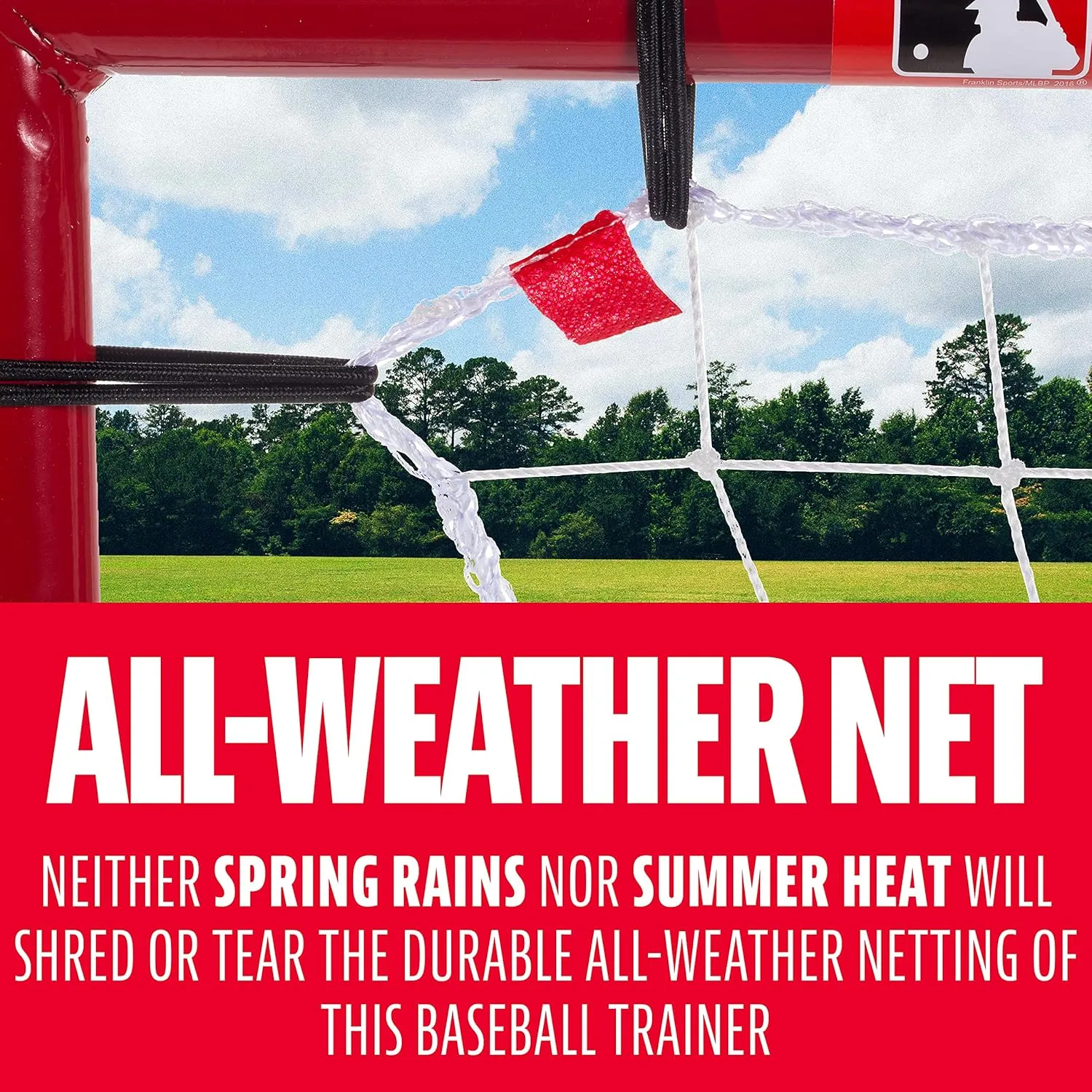 Franklin Sports Baseball Rebounders   Pitchback Nest - Pitch Return Trainer   Rebound Net with Attachable Pitching Target- All Angle Fielding Rebound Net for Grounders   Pop Flies