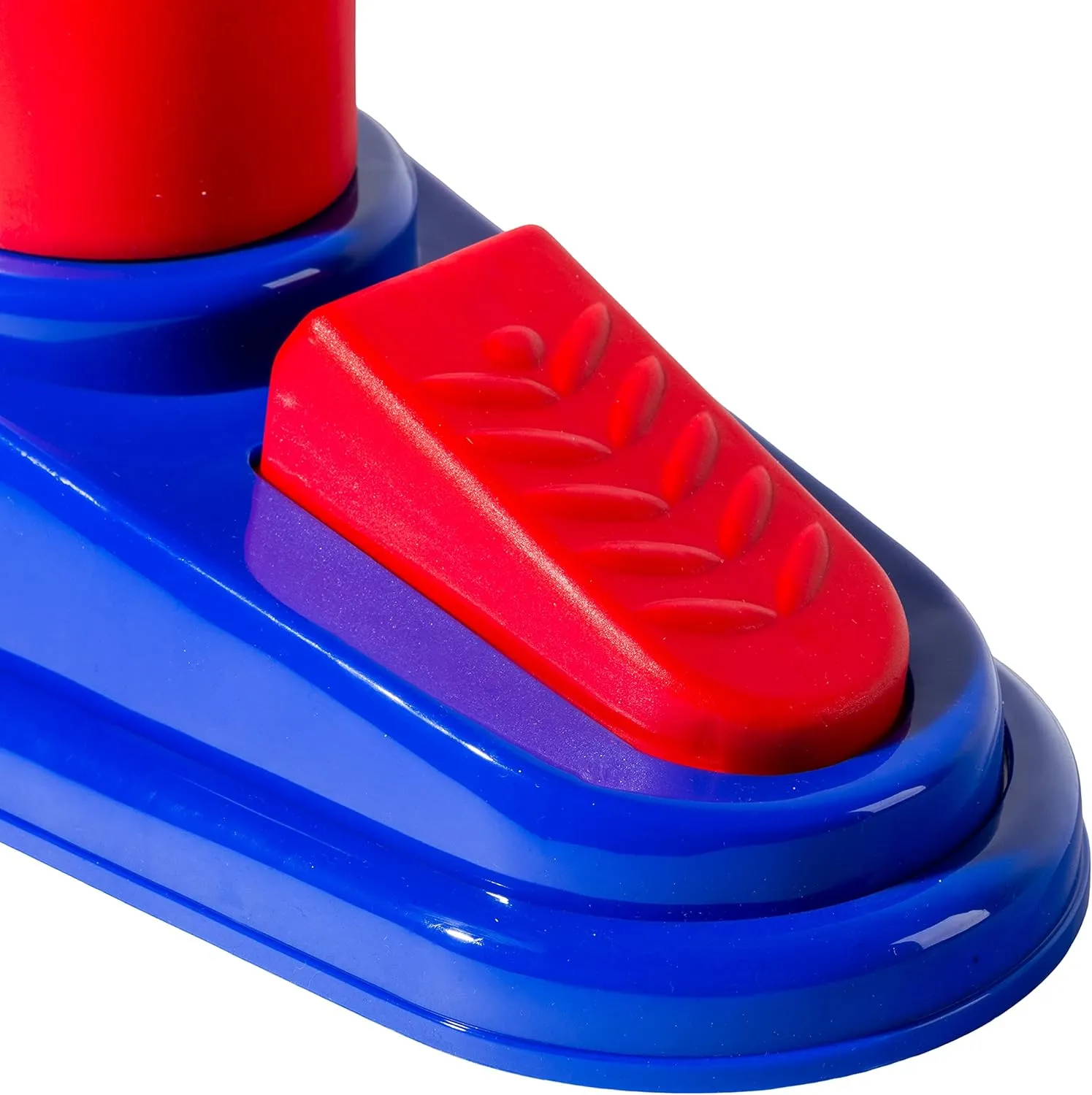 Franklin Sports Kids Baseball Pitching Machine - Pop A Pitch Baseball Batting Machine with Youth Bat   3 Plastic Baseballs - Boys   Girls Baseball Toy,Red/Blue