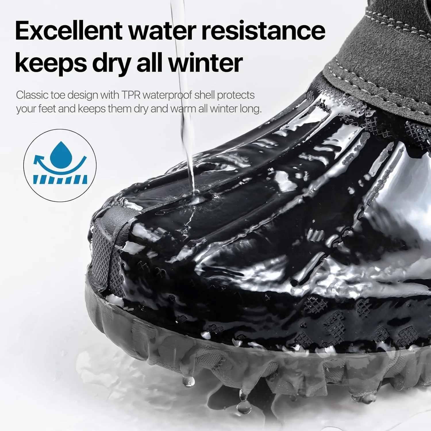 FREE SOLDIER Women's Waterproof Winter Cold Weather Snow Boots for Women Outdoor Fashion Duck Boots Comfortable Insulated