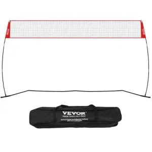 Freestanding Volleyball Training Net for Indoor or Outdoor Use, Adjustable Height Portable Net System with Carrying Bag, Professional Volleyball Practice Trainer for Hitting or Serving Drills