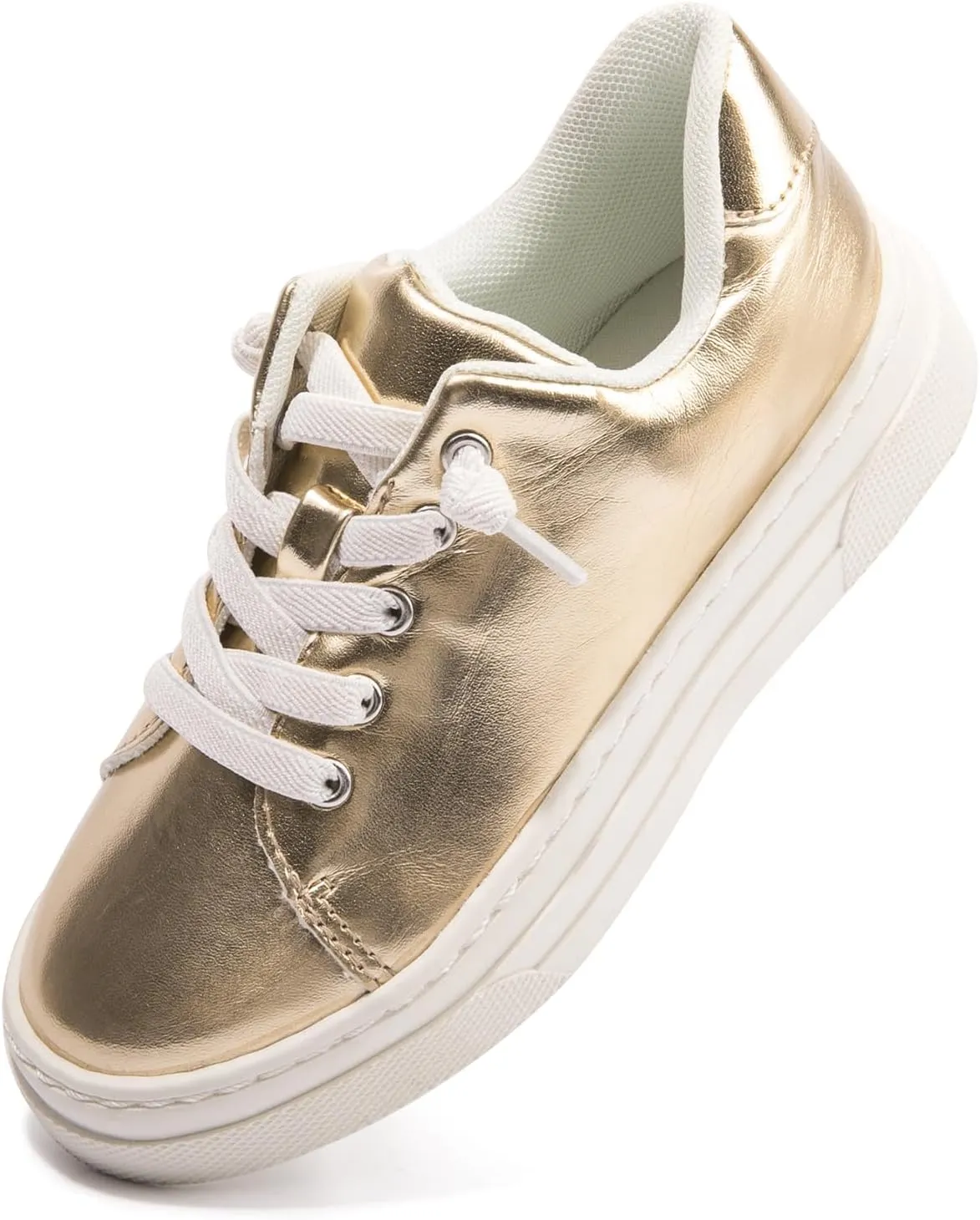 FUNKYMONKEY Kids Sneakers for Girls Boys Low Top Skate Shoe Little Kids/Big Kid Lace Up Casual Walking Shoes