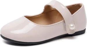 FUNKYMONKEY Toddler/Little Girl Mary Jane Dress Shoes Casual Slip on Ballet Flat