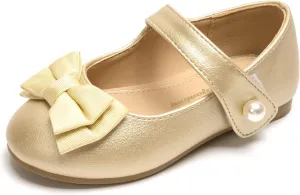 FUNKYMONKEY Toddler/Little Girl Mary Jane Dress Shoes Casual Slip on Ballet Flat