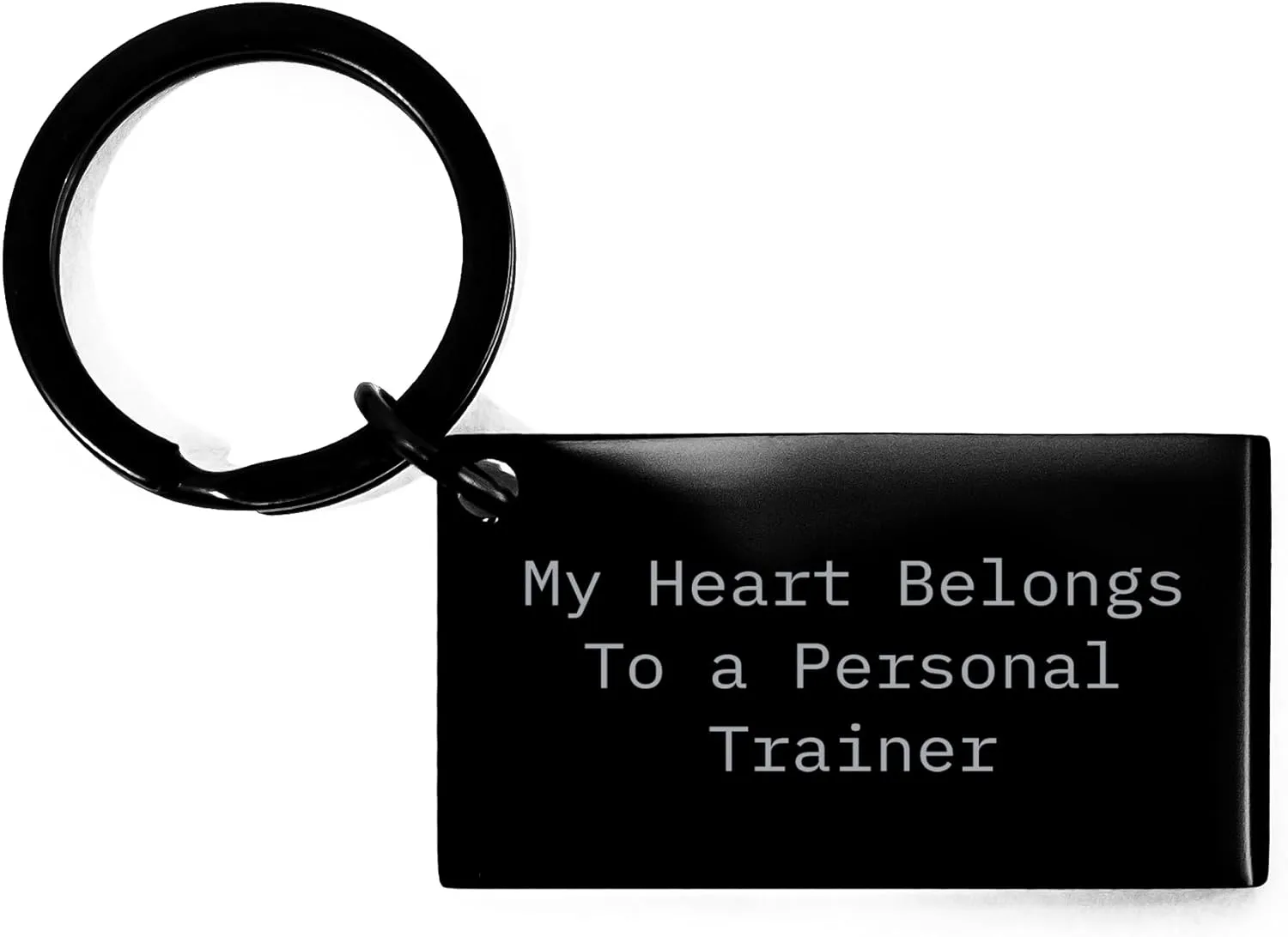 Funny Personal Trainer Keychain Gifts from Family to Personal Trainer for Mother's Day - 'My Heart Belongs To A Personal Trainer'