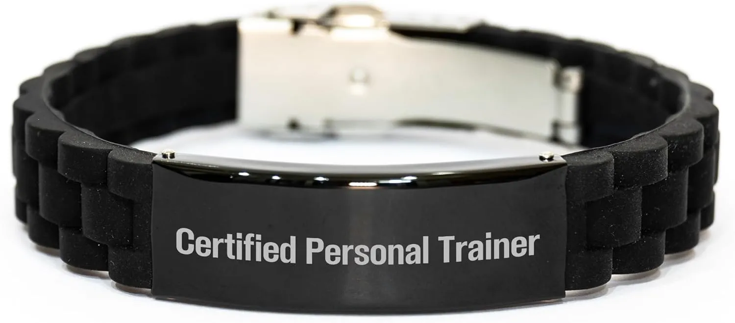 Funny Quote from a Certified Personal Trainer, Glide lock Clasp Mother's Day Unique Gift for Personal Trainers from Friends or Family