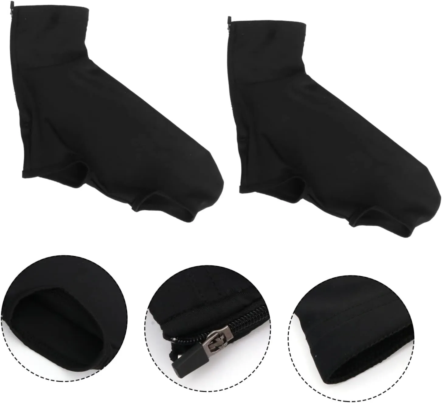 Garneck Outdoor Sports Shoe Cover Women Slip Ankle Cold Shoes Anti Covers Black