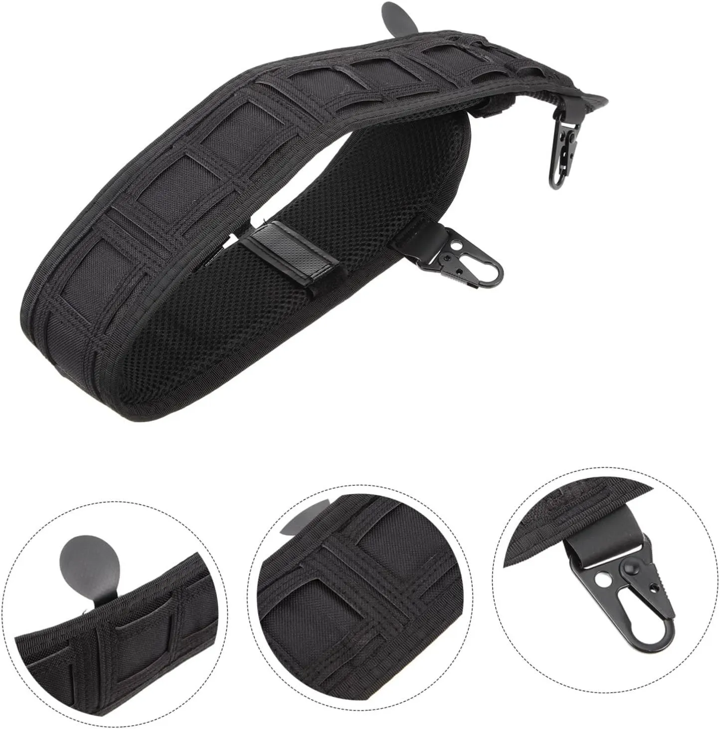 Gatuida Belt Girdle Webbed Man Men Hike for Adjustable Belt Hunting Waist Soft Hiking Braided Buckle Wild